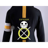One Piece Trafalgar Law Dressrosa Cosplay Overcoat