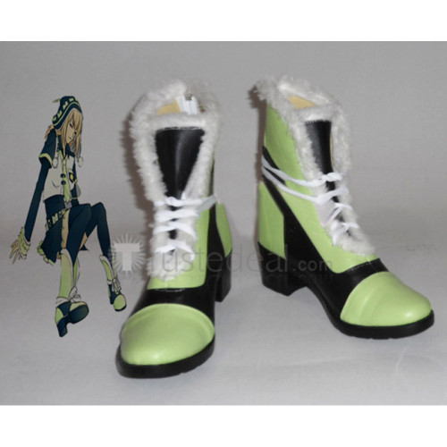 Dramatical Murder Noiz Genderbend Green Cosplay Boots Shoes