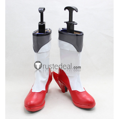 Kantai Collection Akitsushima White Red Cosplay Shoes Boots