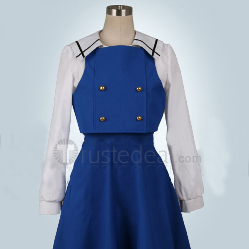 Is the Order a Rabbit GochiUsa Chino Kafu Blue White School Uniform Cosplay Costume