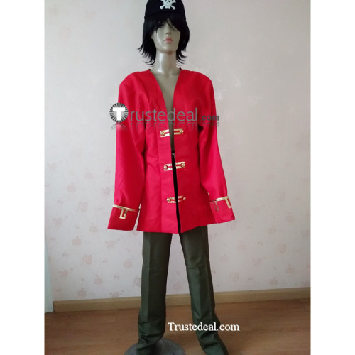 Monkey Island Lechuck Pirate Red Cosplay Costume