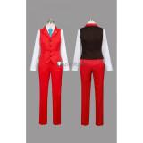 Ace Attorney Gyakuten Saiban 4 Apollo Justice Blue Red Cosplay Costume