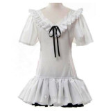 Guilty Crown Shinomiya Ayase White Gown/Dress Cosplay Costume