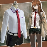 Steins Gate Makise Kurisu Cosplay Costume