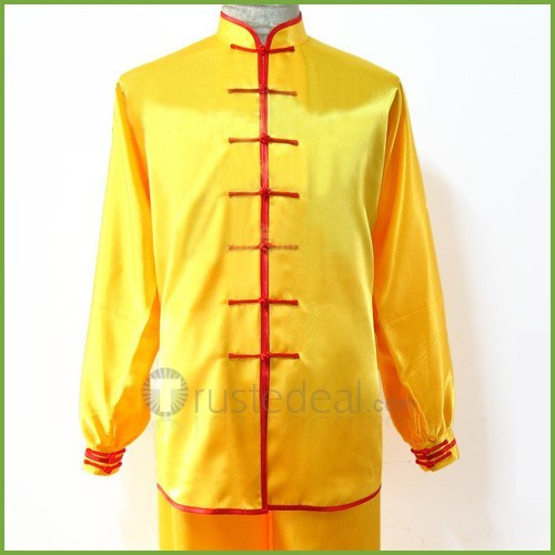 Gold Imitate Silk Tai Chi / Ji Suit