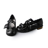 Shiny Mint Bow Cute Princess Shoes