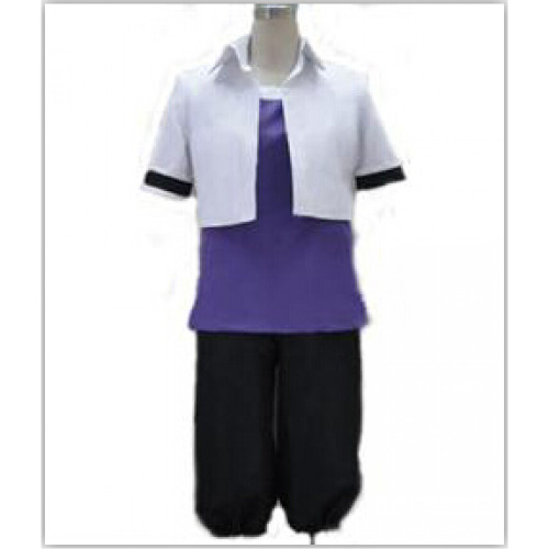 Shining Hearts Rick White Purple Cosplay Costume