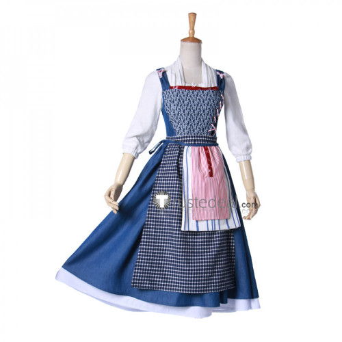 Beauty and the Beast Disney Princess Belle Maid Suit Cosplay Costume