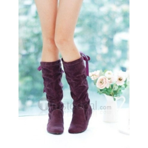 Top quality PU flat heel pumps boots(JY62)
