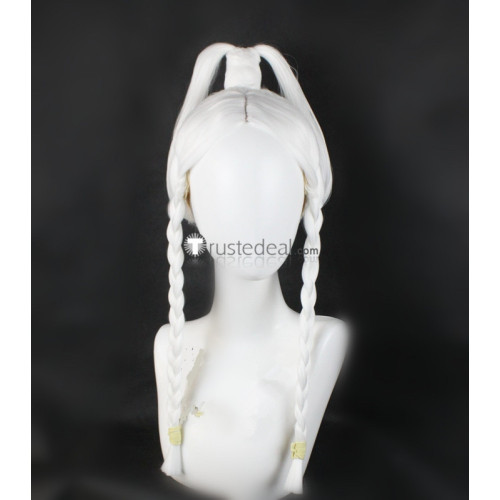 Avatar The Last Airbender Princess Yue White Prestyled Cosplay Wig