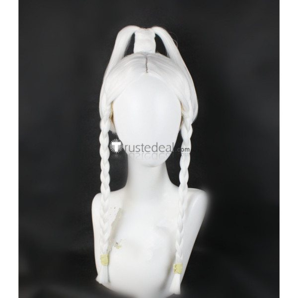 Avatar The Last Airbender Princess Yue White Prestyled Cosplay Wig