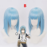 Tensei Shitara Slime Datta Ken Rimuru Tempest Mikami Satoru Light Blue Ponytail Cosplay Wig