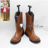Pokemon Serena Elesa Yellow Brown Cosplay Boots Shoes
