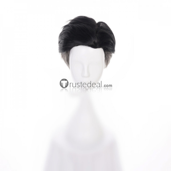 Yuri on Ice YOI Kazakhstan Otabek Altin Black Gray Cosplay Wig