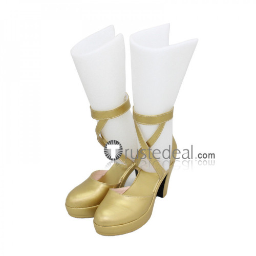 Fire Emblem Awakening Tharja Golden Cosplay Boots Shoes