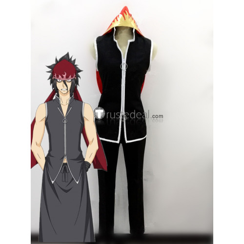 Food Wars Shokugeki no Soma Kurokiba Ryou Black Cosplay Costume