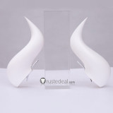 Helltaker Lucifer Malina Beelzebub Pandemonica Justice Zdrada White Black Horns Cosplay Props