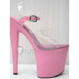 Transparent PVC Upper High Heel Open-toes Platform Sexy Sandals(L2003R)