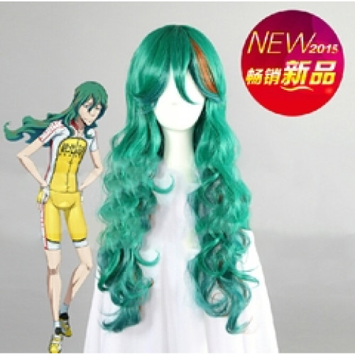 Yowamushi Pedal Makishima Yusuke Green Cosplay Wig