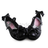Top and Back Double Bows Lolita Shoes