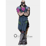 Cowboy Bebop Captain Jet Black Blue Jumpsuit Cosplay Costume