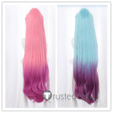 League of Legends Seraphine Pink Purple Blue Cosplay Wigs