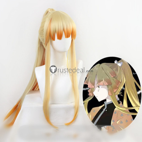 Kimetsu no Yaiba Demon Slayer Yoriichi Tsugikuni Female Zenitsu Agatsuma Inosuke Hashibira Genderbend Cosplay Wigs