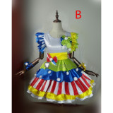 Prism Paradise PriPara Mirei Minami White Green Blue Dress Cosplay Costume