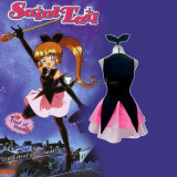 Mysterious Thief Saint Tail Meimi Haneoka Black Pink Cosplay Costume