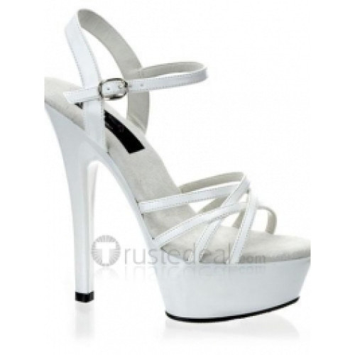 PU Leather Upper High Heel Open-toes Platform Sexy Sandals(99-63)