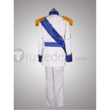Vocaloid Kaito Cendrillon White Uniform Cosplay Costume