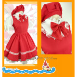 Cardcaptor Sakura Kinomoto Sakura Red Lolita Dress Fighting Uniform Cosplay Costume