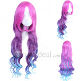 League of Legends Arcade Miss Fortune Long Pink Purple Cosplay Wig
