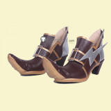 Overwatch Angela Ziegler Mercy Witch Skin Brown Cosplay Boots Shoes