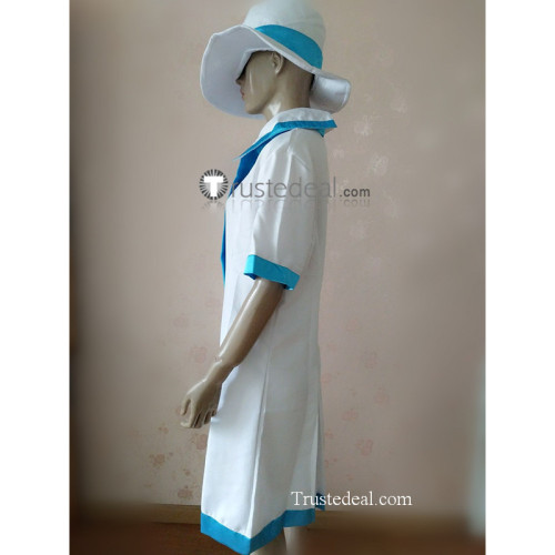 Vocaloid MIKU Hatsune Project Diva  F Time Machine White Dress Cosplay Costume