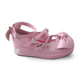 Pink Bow Lolita Shoes