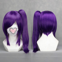 Gintama Silver Soul Terakado Tsu Purple Ponytail Cosplay Wig