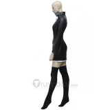 One Piece Nico Robin Black Pleather Cosplay Costume