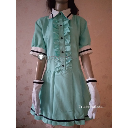 Blend S Kanzaki Hideri Green Maid Waitress Outfit Cosplay Costume