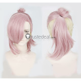 Slow Damage Rei Izumi Towa Pink Black Cosplay Wig