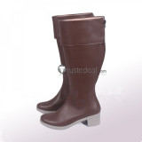 Shokugeki no Soma Ikumi Mito Brown Cosplay Shoes Boots