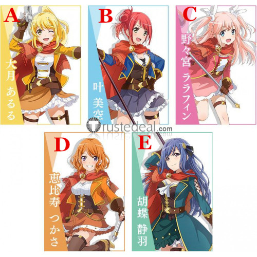 Shoujo Kageki Revue Starlight Re Live Aruru Lalafin Misora Shizuha Tsukasa Revue Uniform Cosplay Costumes