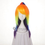 My Little Pony Friendship Is Magic Rainbow Dash Twilight Sparkle Orange Yellow Purple Blue Cosplay Wigs