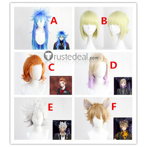 Disney Twisted-Wonderland Idia Cater Ruggie Jack Vil Rook Cosplay Wigs