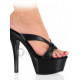 Slick-Surfaced Leather Upper High Heel Open-toes Platform Sexy Sandals(99-01)