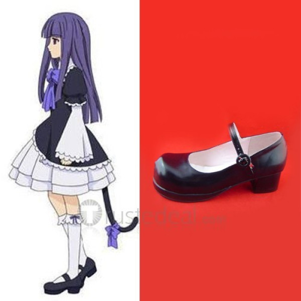 Umineko no Naku Koro Ni Frederica Bernkastel Black Lolita Cosplay Shoes