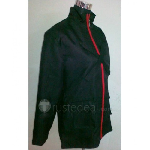 Guilty Crown Kido Kenji Black Coat Cosplay Costume