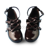 Sweet Pink Lolita Heels Shoes with Bows