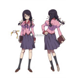 Monogatari Tsubasa Hanekawa Pink Summber School Uniform Cosplay Costume