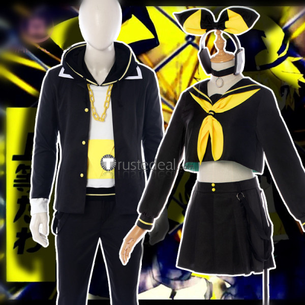 Vocaloid BRING IT ON Rettou Joutou Kagamine Rin Len Cosplay Costumes